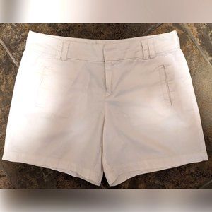 Ann Taylor LOFT White Denim Cargo Shorts, 100% Cotton